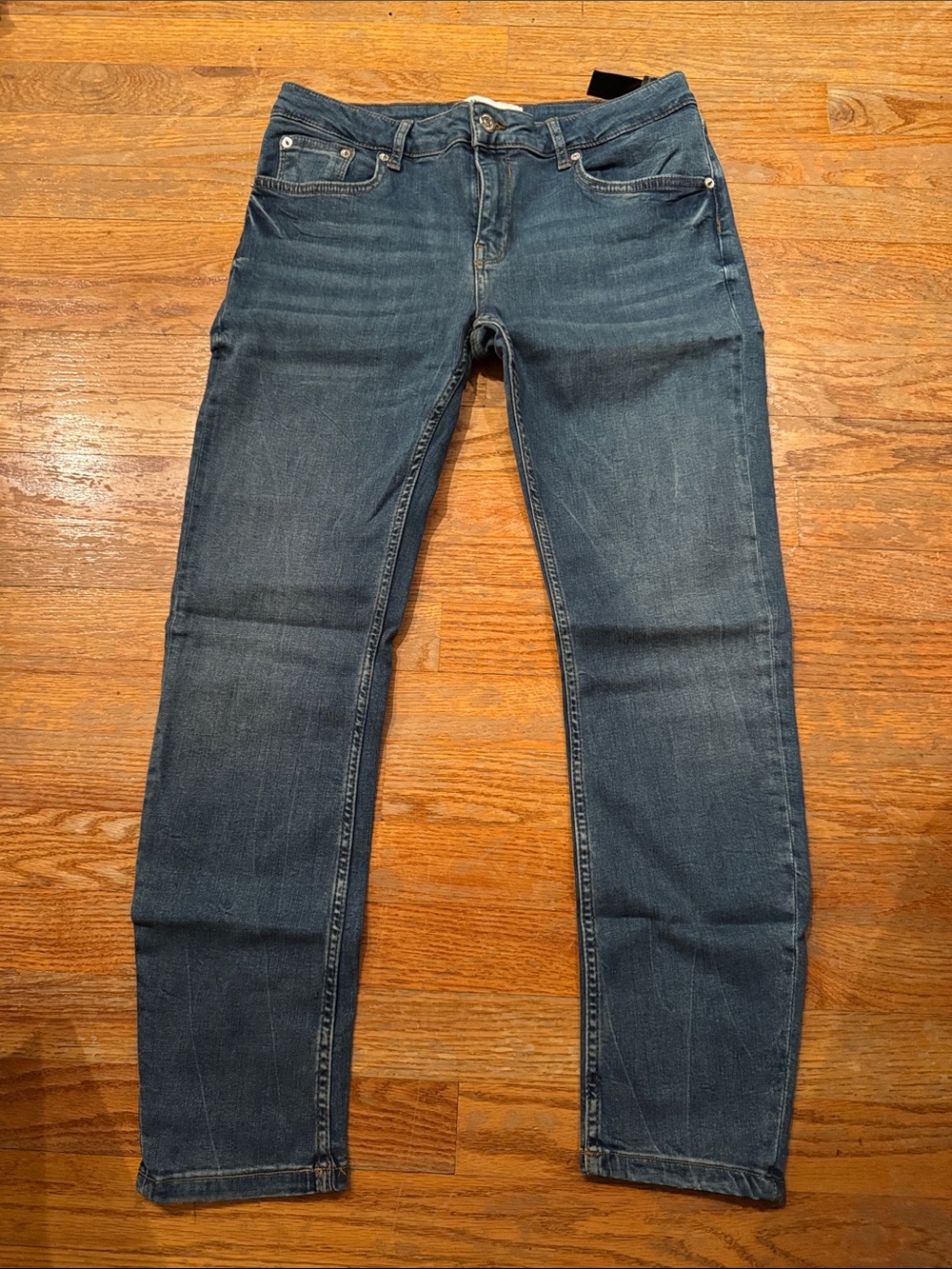Women’s Slim Straight Dark Blue Jeans